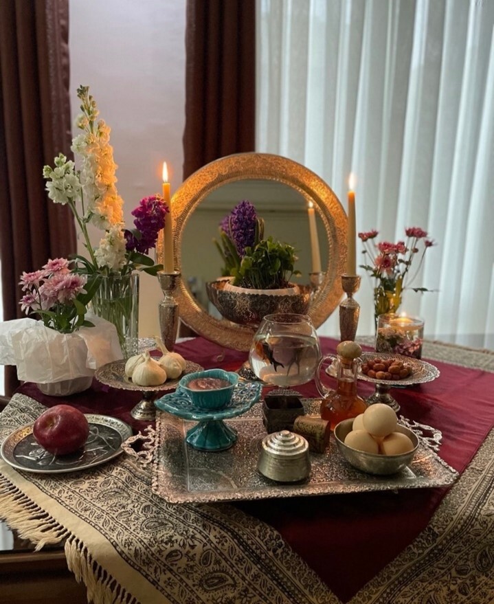 سفرۀ هفت‌سین با مخمل‌قلمکار؛ تجلی هنر ایرانی در نوروز